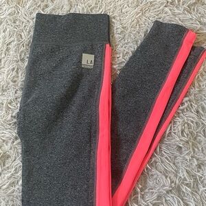 Women Gray and Pink Leggings S M